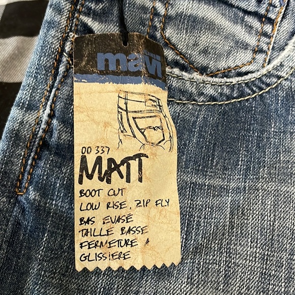 NWT! Mavi Bootcut Zip Fly Jeans Men's Size 40 x 32 Matt 337 Cotton - Picture 4 of 11
